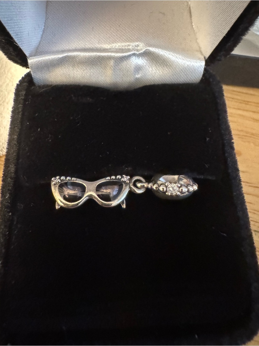 Chamilia Silver Sunglasses Charm with Beaded Loop